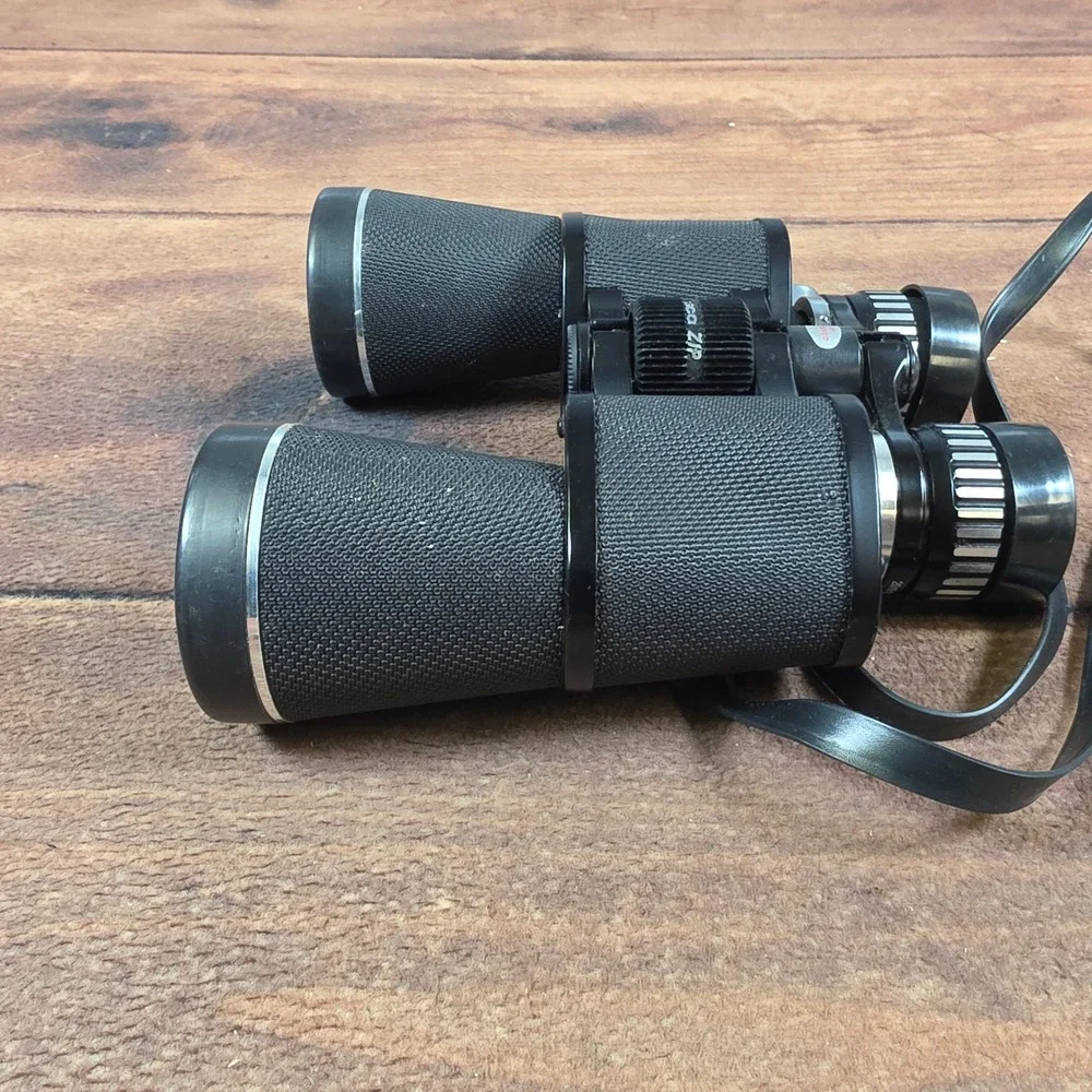 Tasco Zip 108Z Zoom Binoculars Adult OS Black Good 8x-20x50mm Case Caps